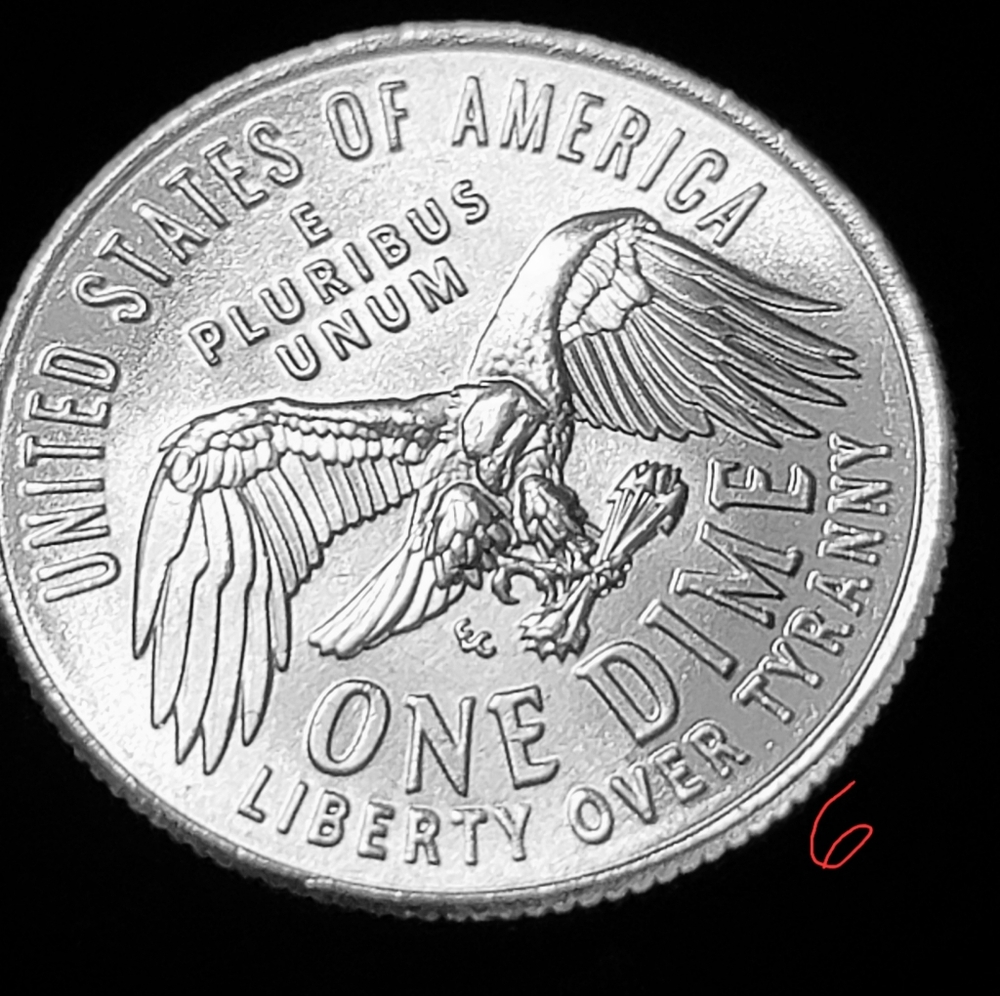 Emerging Liberty Dime.Set Of Two Commemorative Silver Coins 1776-2026 - Picture 3 of 6